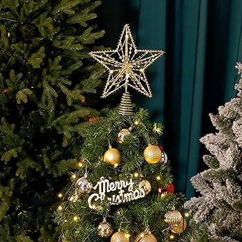 ツリートップスター クリスマス ツリートップ LED 飾り 電池式 オーナメント Amazon.co.jp: クリスマス ツリートップ 幸運 星 ツリートップ